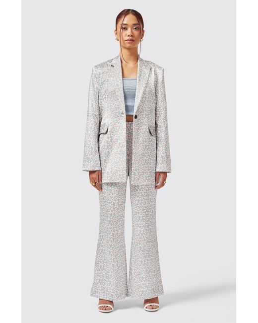 Twisted Tailor Gray Amarantha Slim Fit Trouser