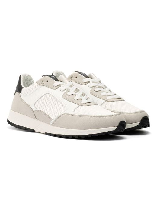 CLAE Joshua Microchip/wit/navy Sportschoenen in het White voor heren