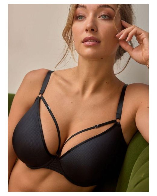 Panache Black Elan Luxe Moulded Plunge Bra