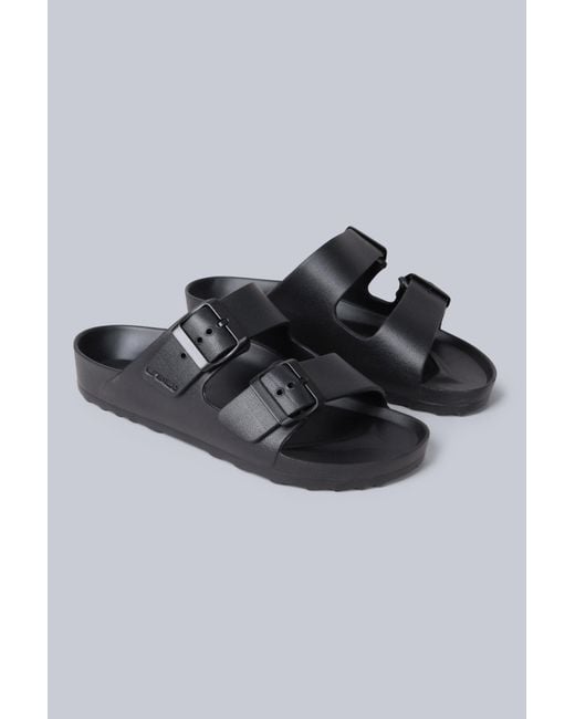 Mountain Warehouse Black 'Shore' Sliders Casual Lightweight Cushioned Ladies Slip On Sandals