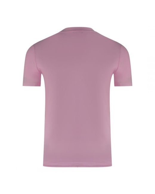 DSquared² Purple Logo On Sleeve Underwear T-Shirt for men