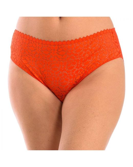 Dim Orange Lace Panties With Inner Lining 00Dfw