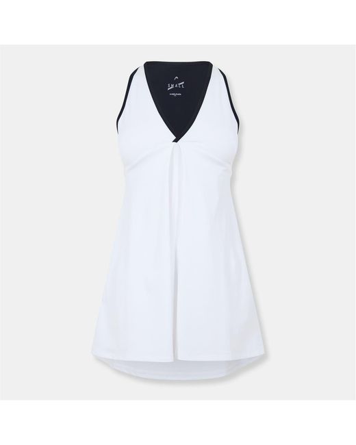 Head White Artimus V-Neck Sleeveless Mini Dress