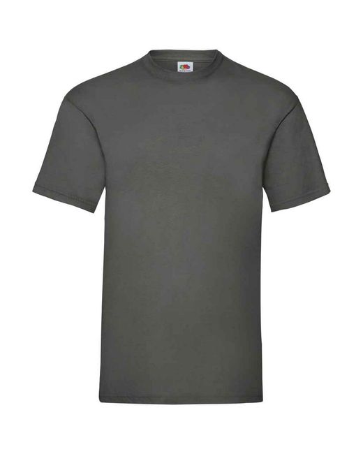 Fruit Of The Loom Valueweight T-shirt (licht Grafiet) in het Gray voor heren