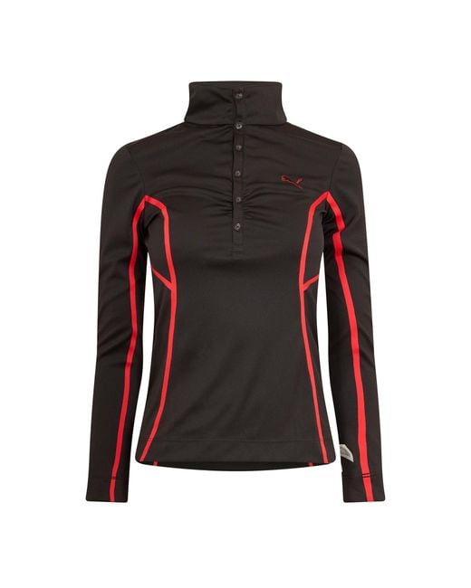PUMA Black (Golf) Ls Stitch Tree Top