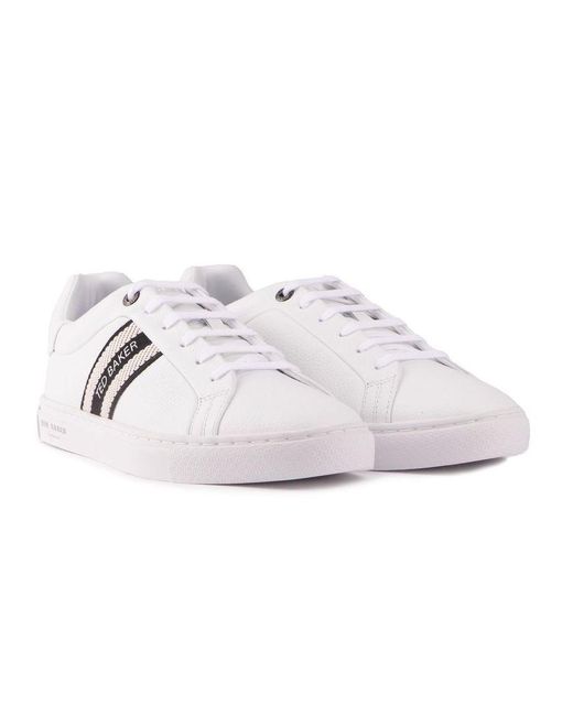 Ted Baker White Trilobw Trainers for men