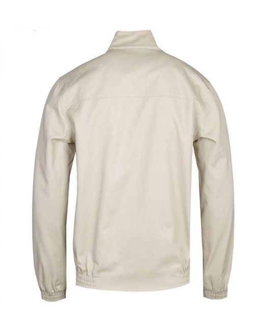 Lyle & Scott Gray Harrington Jacket Cotton for men