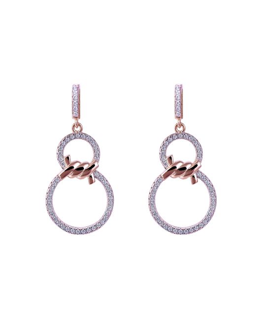 Orphelia Metallic 'Aavia' 925 Sterling Drop Earrings