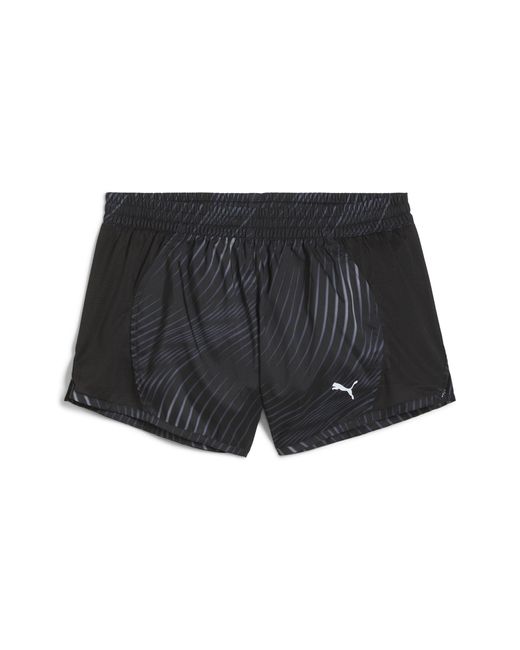 PUMA Black Favourite Velocity 3" Printed Woven Running Shorts