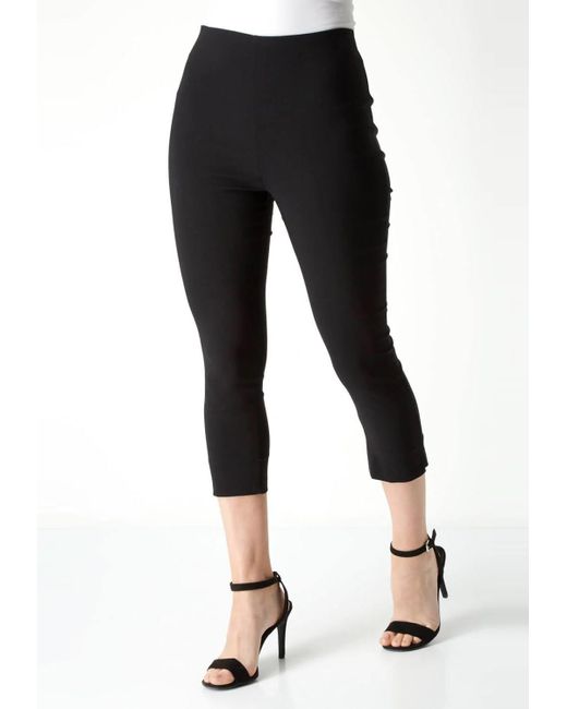 M&CO. Black Crop Stretch Trousers