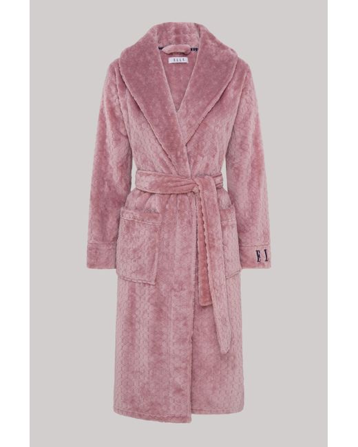 Elle Pink Hexagon Robe