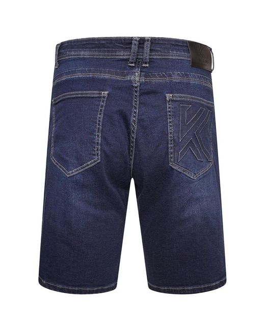 KAM Jeanswear Blue Kam Denim Shorts Stretch Fabric for men