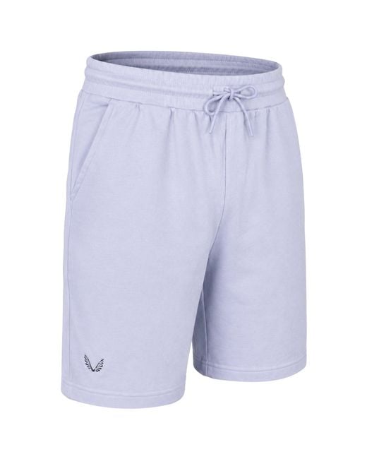 Castore Blue Embroidered Logo Shorts for men