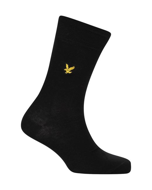 Lyle & Scott Black Core 5 Pack Socks for men