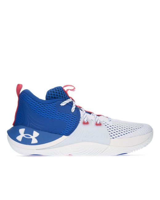 Under Armour Blue Ua Embiid One Basketball Shoes for men