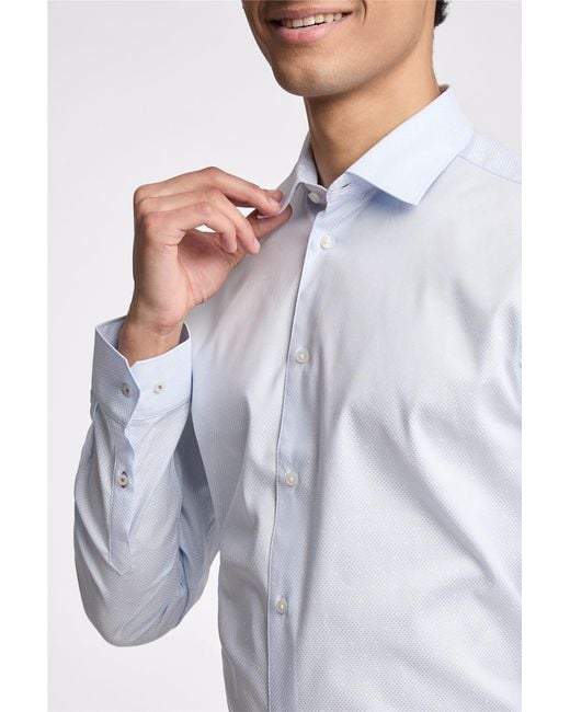 Ted Baker White Long Sleeve Slim Fit Formal Shirt for men