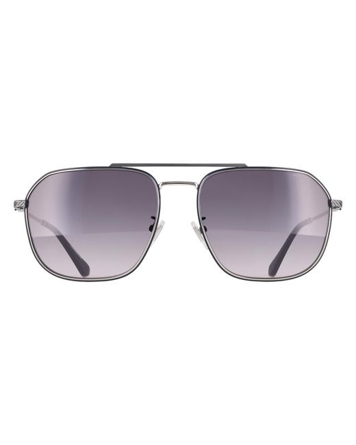 Police Gray Aviator Shiny Palladium Smoke Gradient Splf64 Octane 1 for men