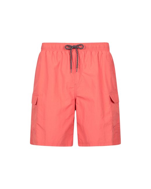 Mountain Warehouse Pink Shoreline Cargo Board Shorts for men