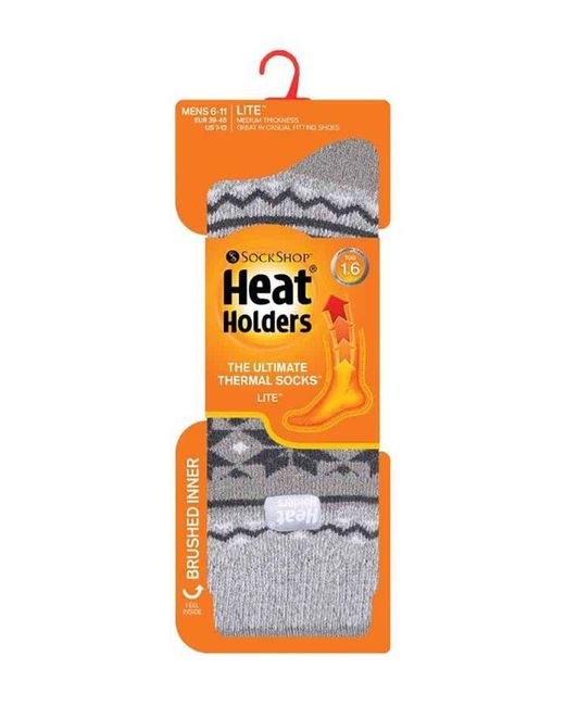 Heat Holders Gray Lite for men