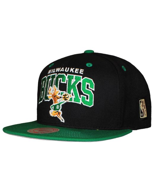 Mitchell & Ness Green Nba Milwaukee Bucks Team Arch 2 Tone Cap for men