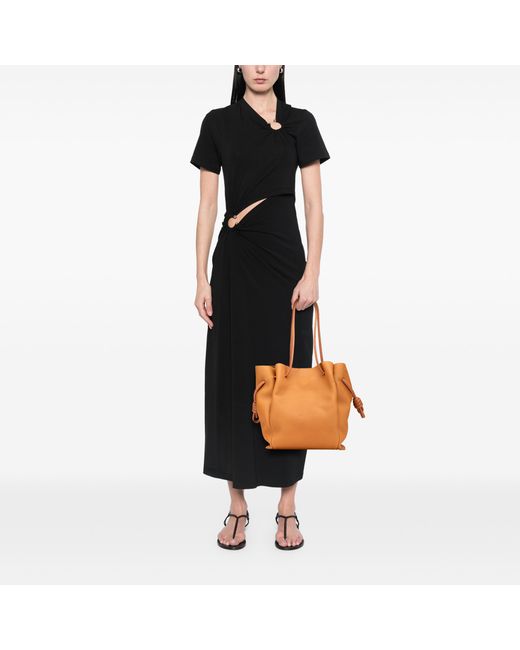 Loewe Black Flamenco Drawstring Shoulder Bag