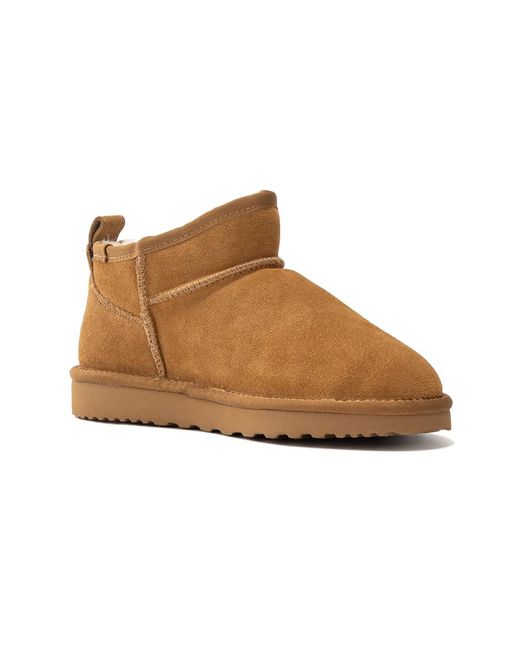 Aus Wooli Brown Australia Sheepskin Classic Ultra Mini Boots Airlie