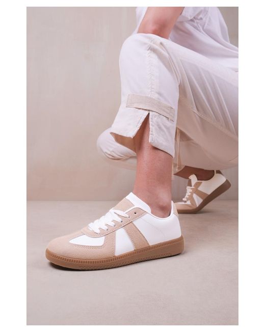 Where's That From Pink 'Swift' Casual Gum Sole Lace Up Trainers