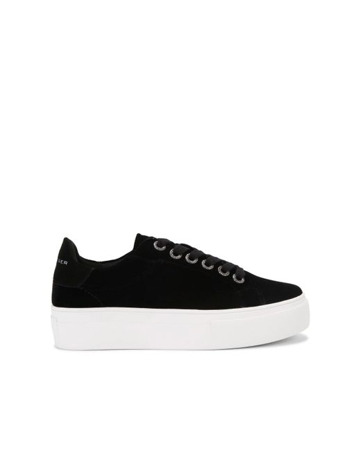 Kurt Geiger Black Velvet Kgl Crystal Cupsole Sneakers