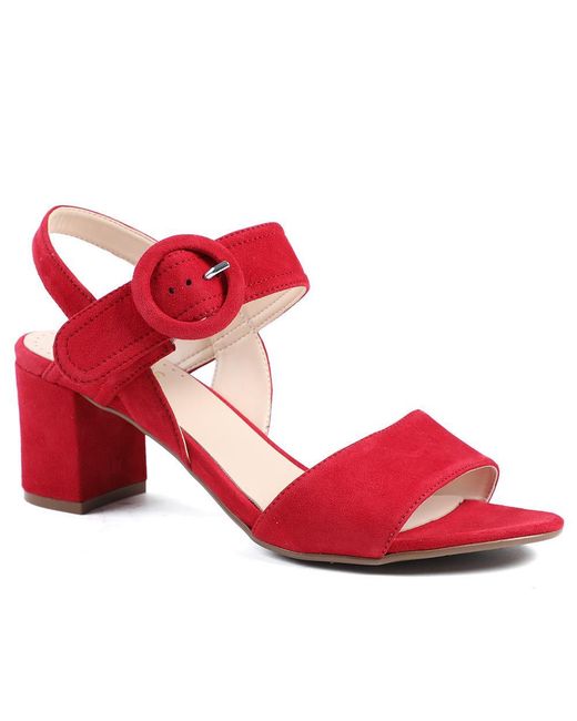 Jones Bootmaker Red Garnett Smart Leather Sandals
