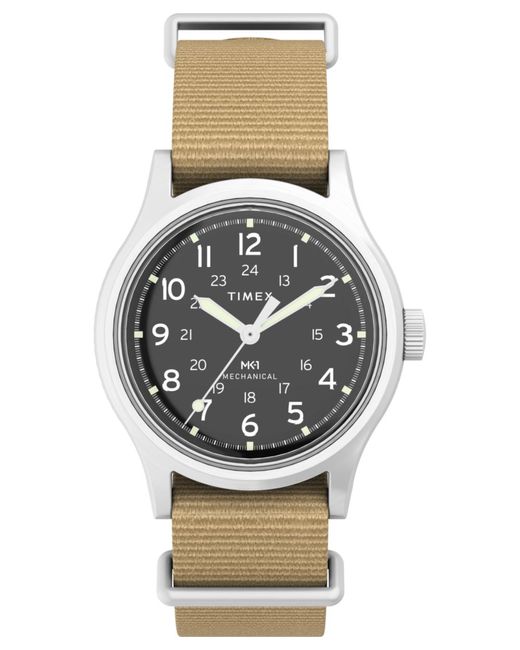 Timex Gray Military Mk1 Watch Tw2Y12000 Fabric for men