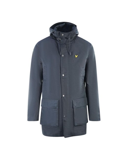 Lyle & Scott Parka Mit Kapuze Marineblaue Jacke in Blue für Herren