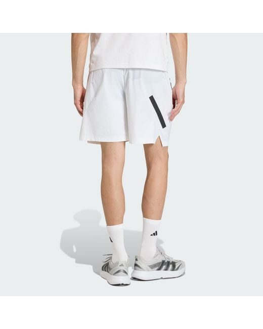 Adidas White Z.N.E. Woven Short for men