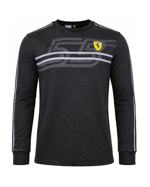 PUMA Black X Scuderia Ferrari Race Desert Sweater Cotton for men
