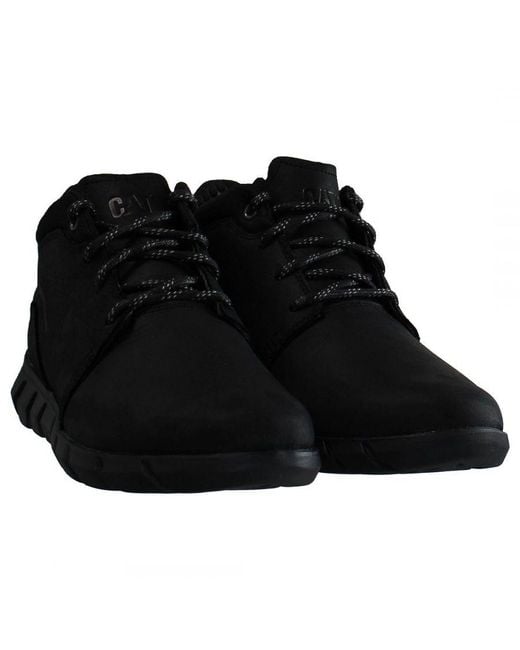 Caterpillar Black Hendon Mid Boots for men