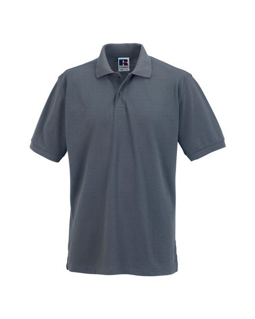 Russell Blue Polycotton Pique Hardwearing Polo Shirt (Convoy) for men