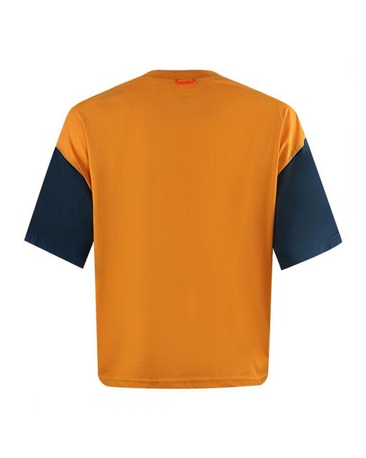 Parajumpers Blue Block Tee Logo Box T-Shirt