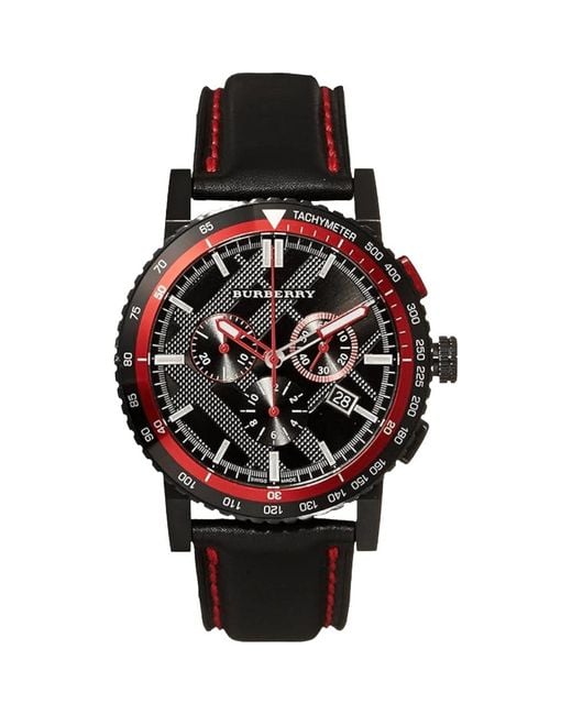 Burberry Bu9803 Chronograaf Horloge in het Black voor heren