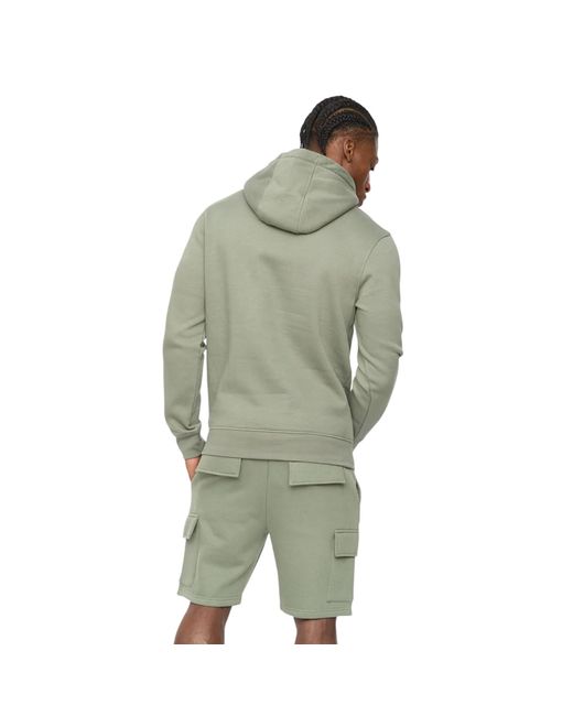 Crosshatch Green Bardon Hoodie for men