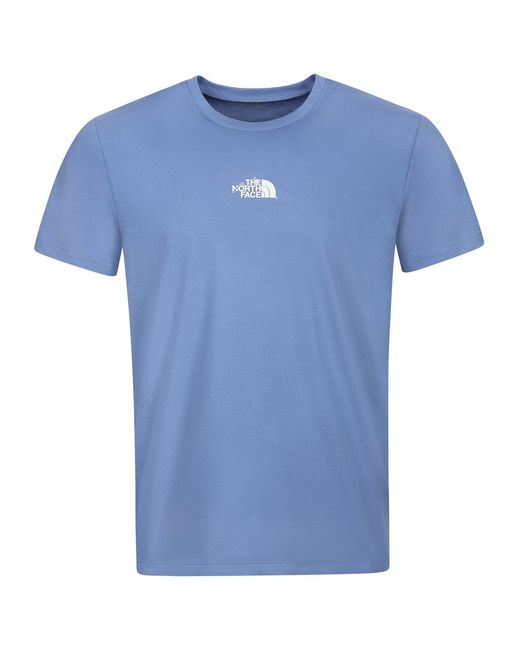 The North Face Blue 3 Pack Centre Logo T-Shirt for men