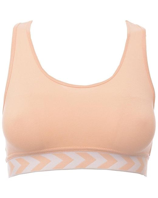 Hummel Natural 2 Pack Logo Bralettes