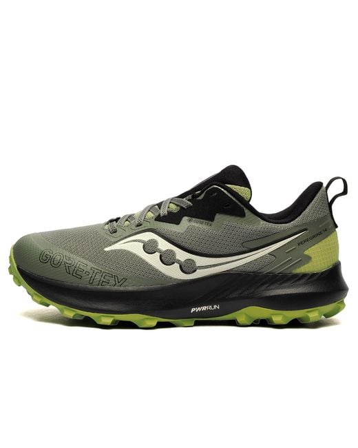 Saucony Black Peregrine 14 Trail Gtx Gore-Tex Running Shoes for men