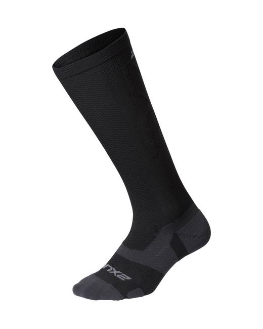 2xu Black Light Cushion Full /Titanium Socks