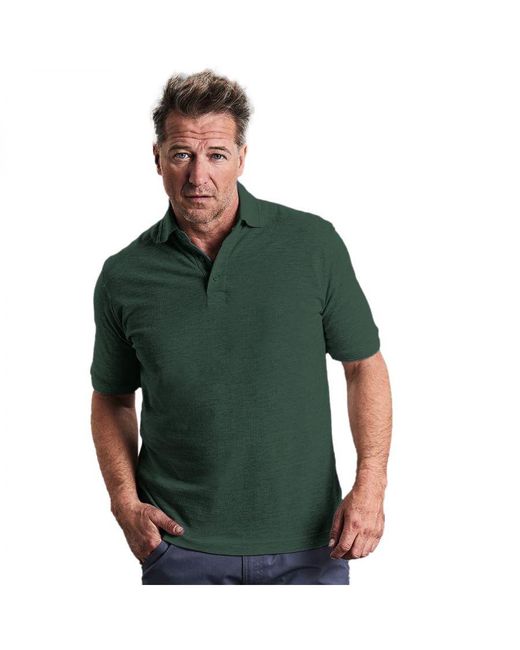 Russell Green 100% Cotton Short Sleeve Polo Shirt (Bottle) for men