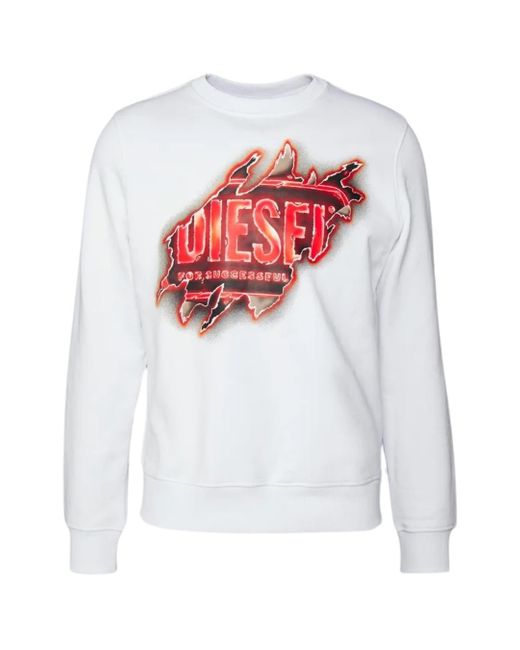 Diesel peel logo sweatshirt hotsell