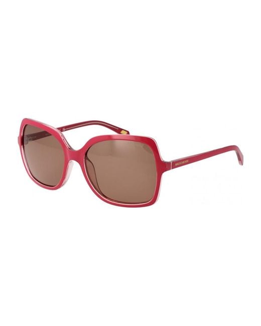 Skechers Red Se6293 5972H 59 72H Sunglasses