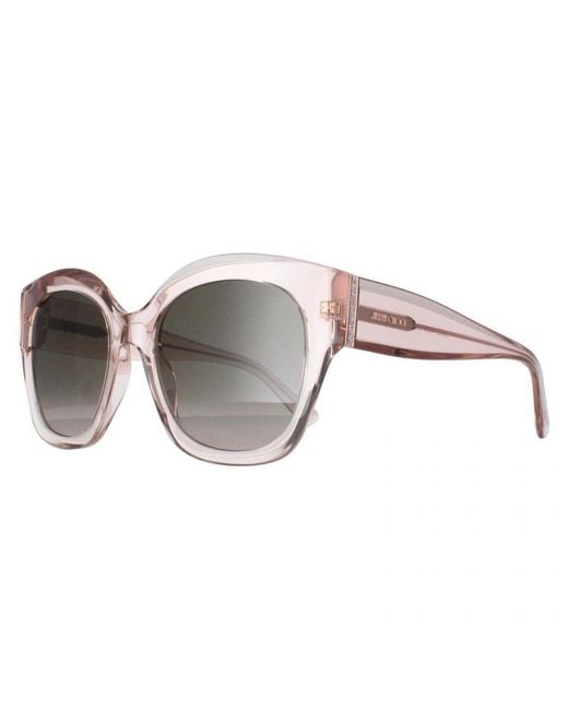 Jimmy Choo Gray Butterfly Transparent Rose Gradient Leela/S