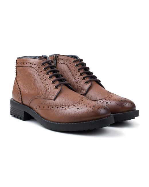 Redfoot Brown Hans Leather for men