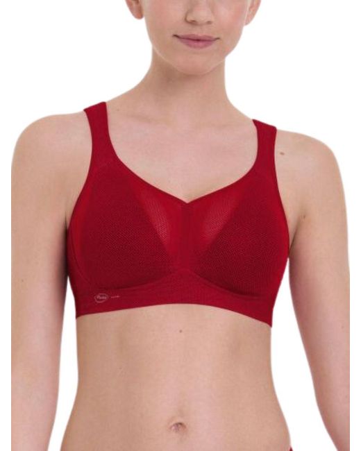 Anita Red Active Air Control Deltapad Sports Bra