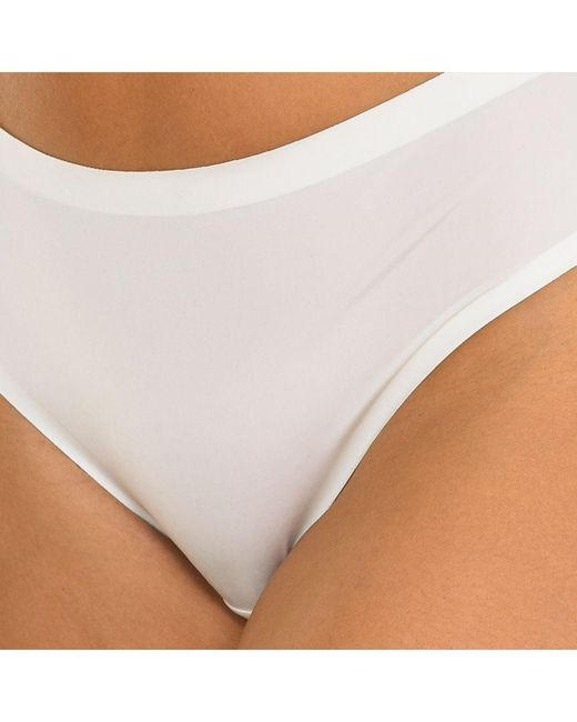Dim White Seamless Marbled Effect Panties 007Yg