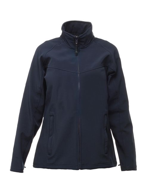 Regatta Blue Ladies Uproar Softshell Wind Resistant Jacket